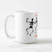 Halloween-Tasse/Skelette Kaffeetasse (Links)