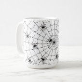 Halloween Tasse/Spinnen und Spinnennetz Kaffeetasse (Vorderseite Links)