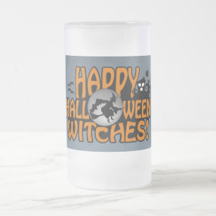 Halloween-Tasse - Stil & Farbe wählen Mattglas Bierglas