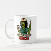 Halloween-Tasse "Tote Krankenschwester" Kaffeetasse (Links)