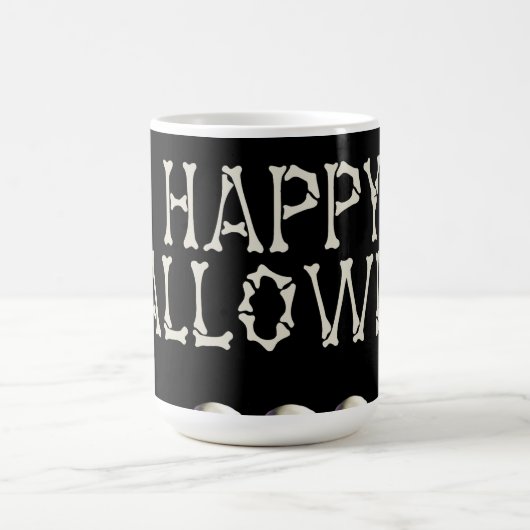 Halloween-Tasse/Typografie Kaffeetasse (Mittel)