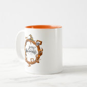 Halloween-Tasse Zweifarbige Tasse (Vorderseite Links)
