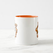 Halloween-Tasse Zweifarbige Tasse (Mittel)