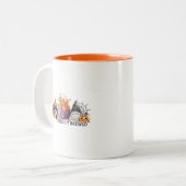 Halloween-Tasse Zweifarbige Tasse (Vorderseite Links)