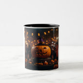 Halloween-Tasse Zweifarbige Tasse (Mittel)