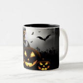 Halloween-Tasse Zweifarbige Tasse (VorderseiteRechts)