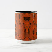Halloween-Tasse Zweifarbige Tasse (Mittel)