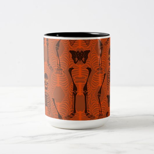 Halloween-Tasse Zweifarbige Tasse (Mittel)