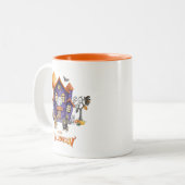 Halloween-Tasse Zweifarbige Tasse (Vorderseite Links)