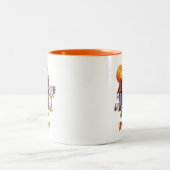 Halloween-Tasse Zweifarbige Tasse (Mittel)