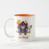 Halloween-Tasse Zweifarbige Tasse (Links)