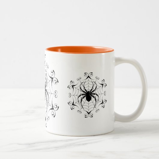 Halloween-Tasse Zweifarbige Tasse (Rechts)