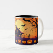 Halloween-Tasse Zweifarbige Tasse (VorderseiteRechts)