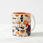 Halloween-Tasse Zweifarbige Tasse (VorderseiteRechts)