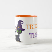Halloween-Tasse Zweifarbige Tasse (Mittel)