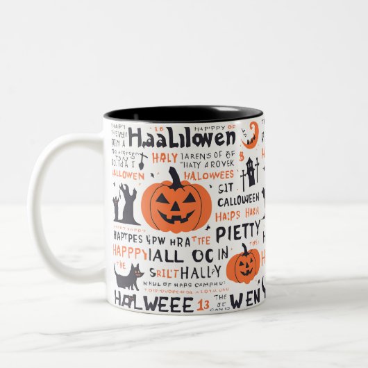 Halloween-Tasse Zweifarbige Tasse (Links)