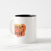 Halloween-Tasse Zweifarbige Tasse (Vorderseite Links)