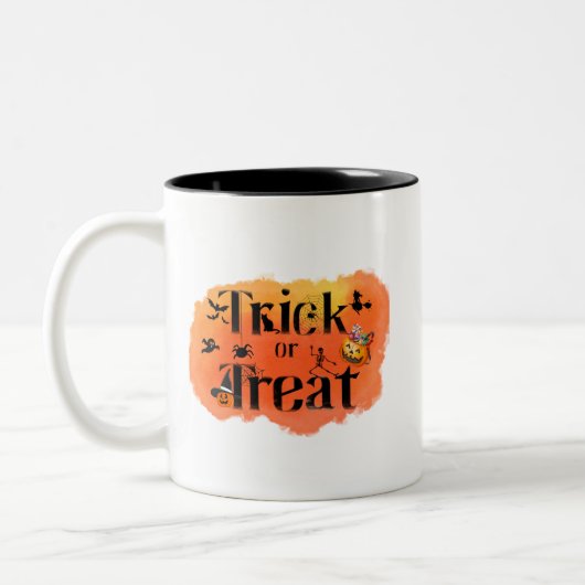 Halloween-Tasse Zweifarbige Tasse (Links)