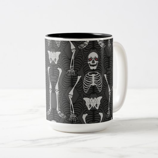 Halloween-Tasse Zweifarbige Tasse (VorderseiteRechts)
