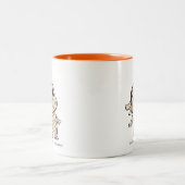 Halloween-Tasse Zweifarbige Tasse (Mittel)
