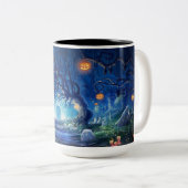 Halloween-Tasse Zweifarbige Tasse (VorderseiteRechts)