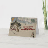 Halloween-Tea-Party Einladung (Vorderseite)