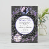 Halloween-Tea-Party Einladung (Stehend Vorderseite)