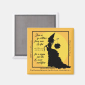 Halloween Tea Party Einladung Viktorianisch Hexe Magnet (Vorderseite/Rückseite)
