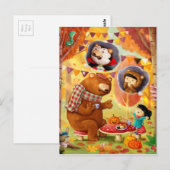 Halloween Tea Party Postkarte (Vorne/Hinten)