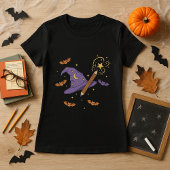 Halloween-Teacher-Assistent, Hut & Wand T-Shirt