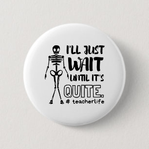 Halloween Teacher Fall Lehrer Button