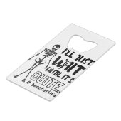 Halloween Teacher Fall Lehrer Geldbeutel Flaschenöffner (Rückseite Schrägansicht)