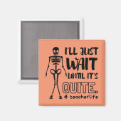 Halloween Teacher Fall Lehrer Magnet (Vorderseite/Rückseite)