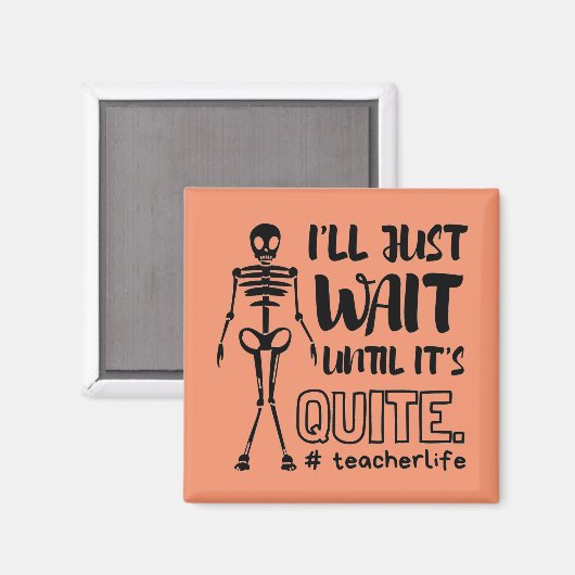 Halloween Teacher Fall Lehrer Magnet (Vorderseite/Rückseite)