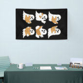 Halloween Teacher Ghost Reading Books Librarian Banner (Messeveranstaltung)