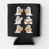 Halloween Teacher Ghost Reading Books Librarian Dosenkühler (Vorderseite)