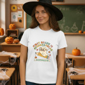 Halloween Teacher Gift Ghost & Stift T-Shirt