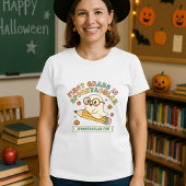 Halloween Teacher Gift Ghost & Stift T-Shirt