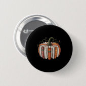 Halloween Teacher Librarians Fall Book Pumpkin Ret Button (Vorne & Hinten)