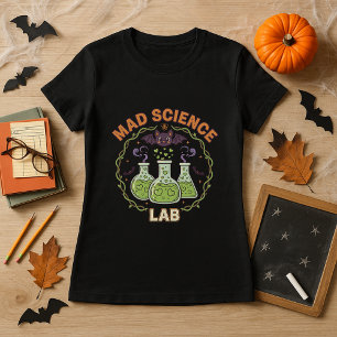 Halloween Teacher Mad Science Labrador Spooky Chem T-Shirt
