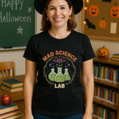 Halloween Teacher Mad Science Labrador Spooky Chem T-Shirt