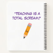 Halloween Teacher  Notizblock (Rückseite)