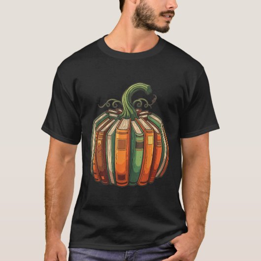 Halloween Teacher Shirts Fall Pumpkin Fall Book Sh (Vorderseite)