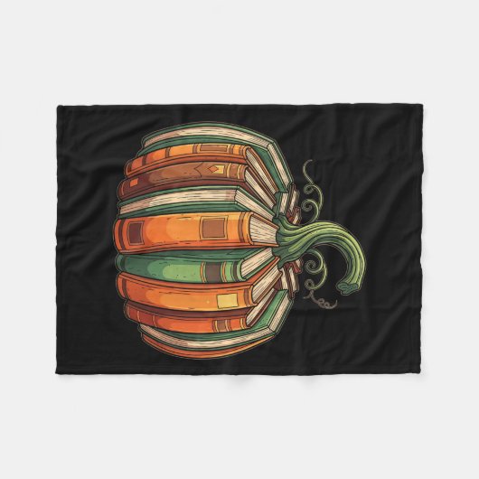 Halloween Teacher Shirts Fall Pumpkin Fall Book Sh Fleecedecke (Vorderseite (Horizontal))