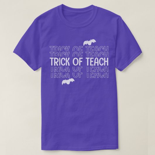 Halloween Teacher Trick oder Teach Funny School Ha T-Shirt (Design vorne)
