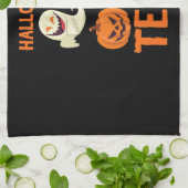 Halloween Team Skeleton Pumpkin Ghost Spider Spook Geschirrtuch (Gefaltet)