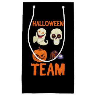 Halloween Team Skeleton Pumpkin Ghost Spider Spook Kleine Geschenktüte