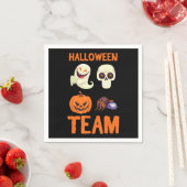 Halloween Team Skeleton Pumpkin Ghost Spider Spook Serviette (Beispiel)