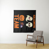 Halloween Team Skeleton Pumpkin Ghost Spider Spook Wandteppich (Beispiel (Horizontal))