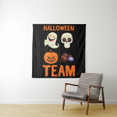 Halloween Team Skeleton Pumpkin Ghost Spider Spook Wandteppich (Beispiel)